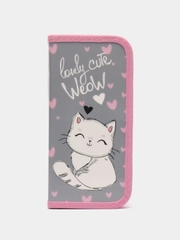 Пенал школьный для девочек, мальчика Пифагор, 1 отделение, 19х9 см, Cute Weow, 229197