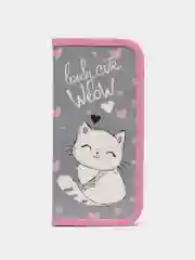 Пенал школьный для девочек, мальчика Пифагор, 1 отделение, 19х9 см, Cute Weow, 229197