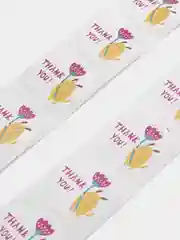 Лимонный набор наклеек с надписью "Thank you", "Спасибо"