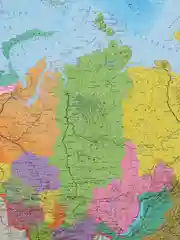 Карта России политико-административная настенная, 1:8,5М, интерактивная, Brauberg, 112395