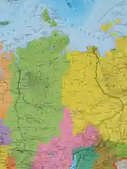Карта России политико-административная настенная, 1:8,5М, интерактивная, Brauberg, 112396
