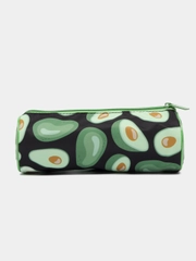Пенал-тубус школьный Brauberg, с эффектом Soft Touch, Black Avocado, 22х8 см, 270061