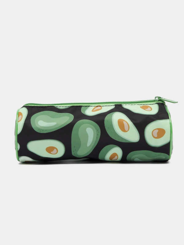 Пенал-тубус школьный Brauberg, с эффектом Soft Touch, Black Avocado, 22х8 см, 270061