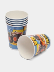 Одноразовые бумажные стаканы, стаканчики 250 мл, 6 штук, Hot Wheels Priorit, 608351