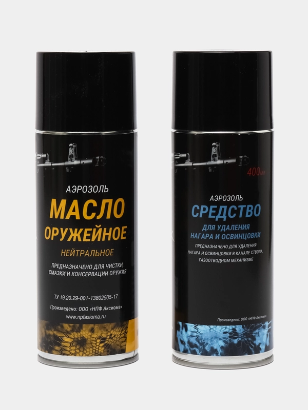 Набор 2-х средств для ухода за оружием Оптимальный Масло нейтральное, Средство от нагара