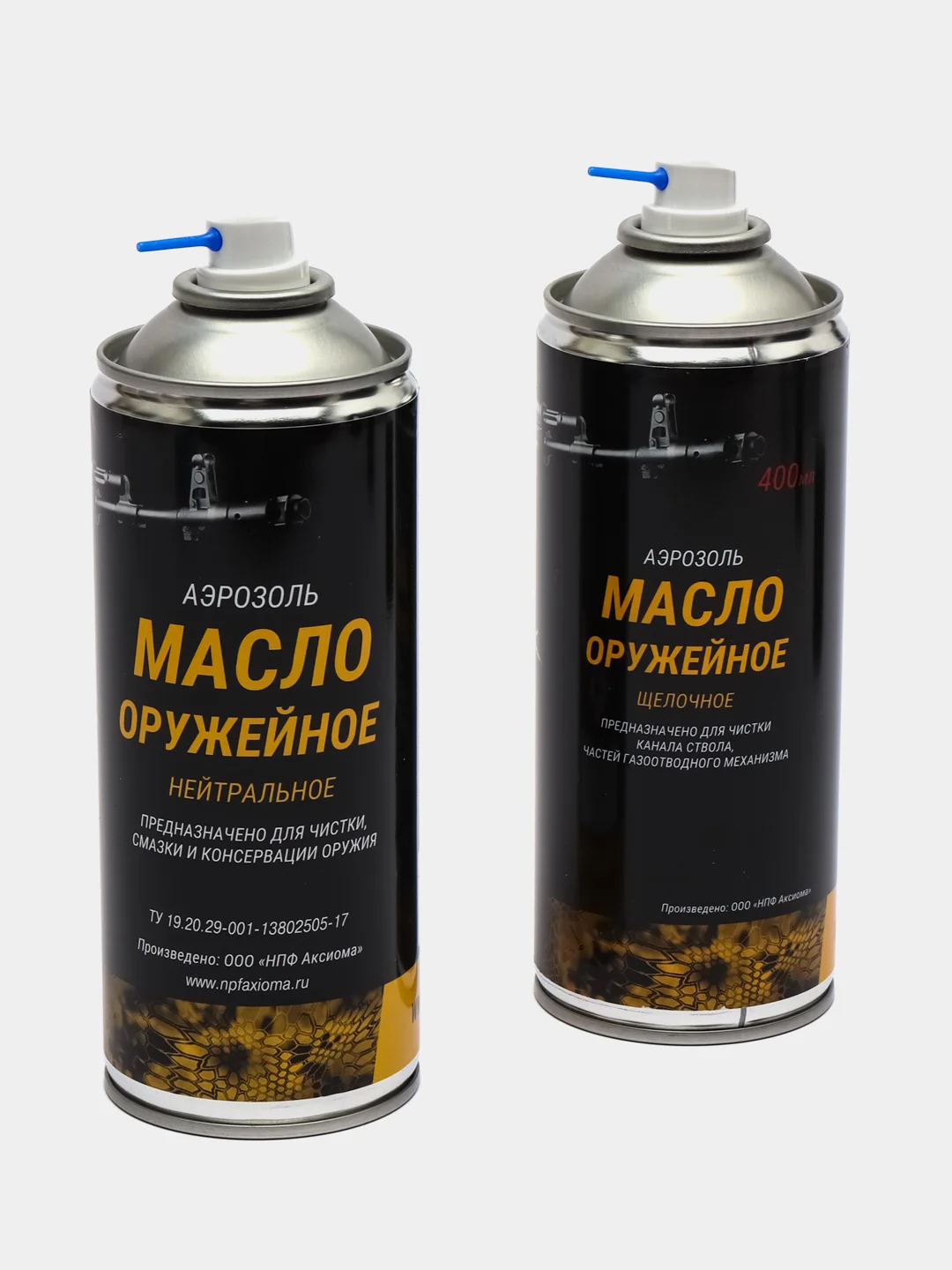 Набор 2-х средств для ухода за оружием БАЗОВЫЙ (Масло нейтральное, Масло щелочное 400 мл