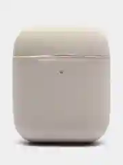 Бежевый меланж силиконовый чехол AA для наушников Apple Airpods 1/2