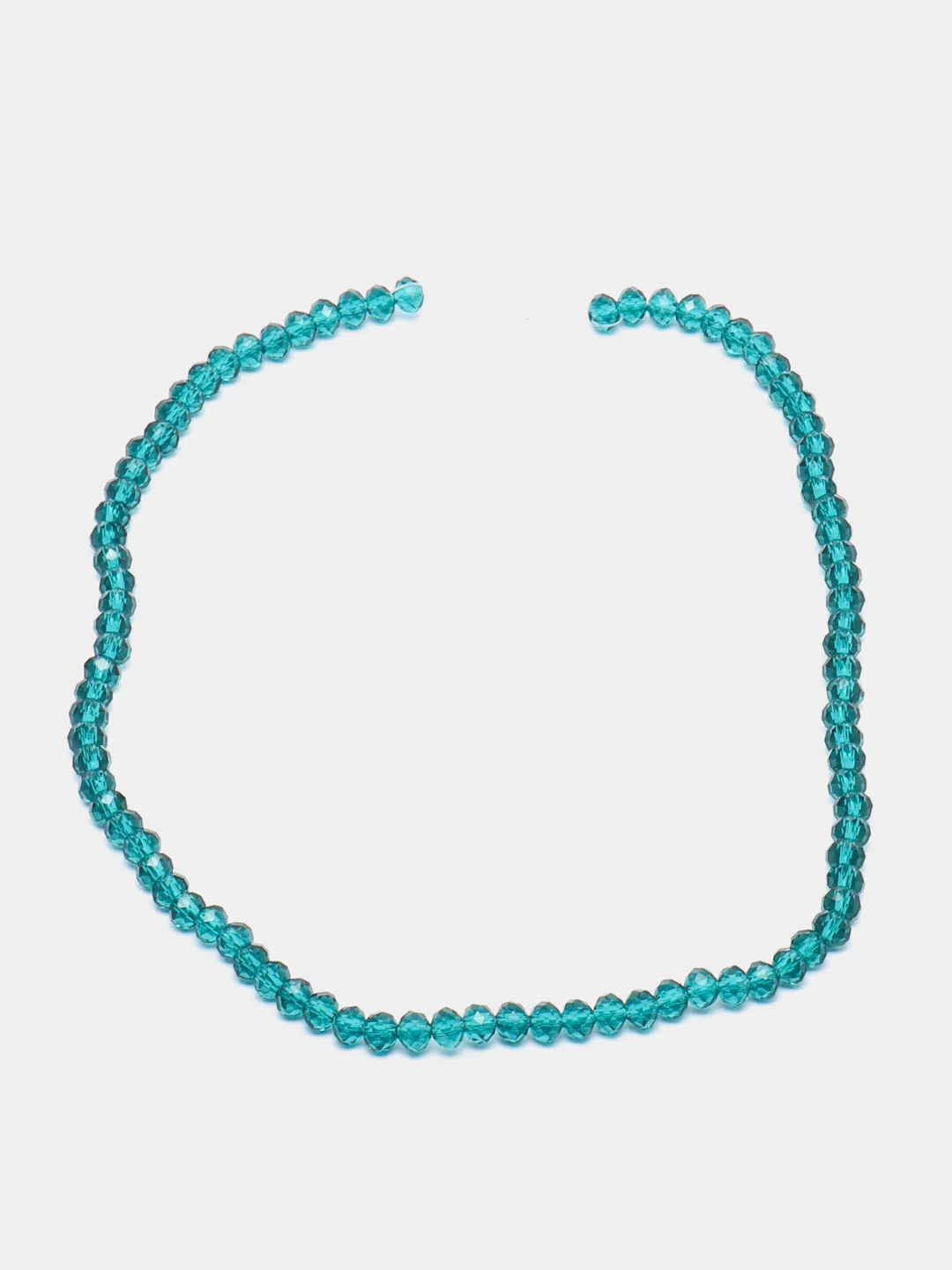 Серый бусины рондели, граненые, стеклянные