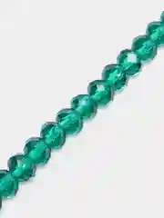 Серый металлик бусины рондели, граненые, стеклянные