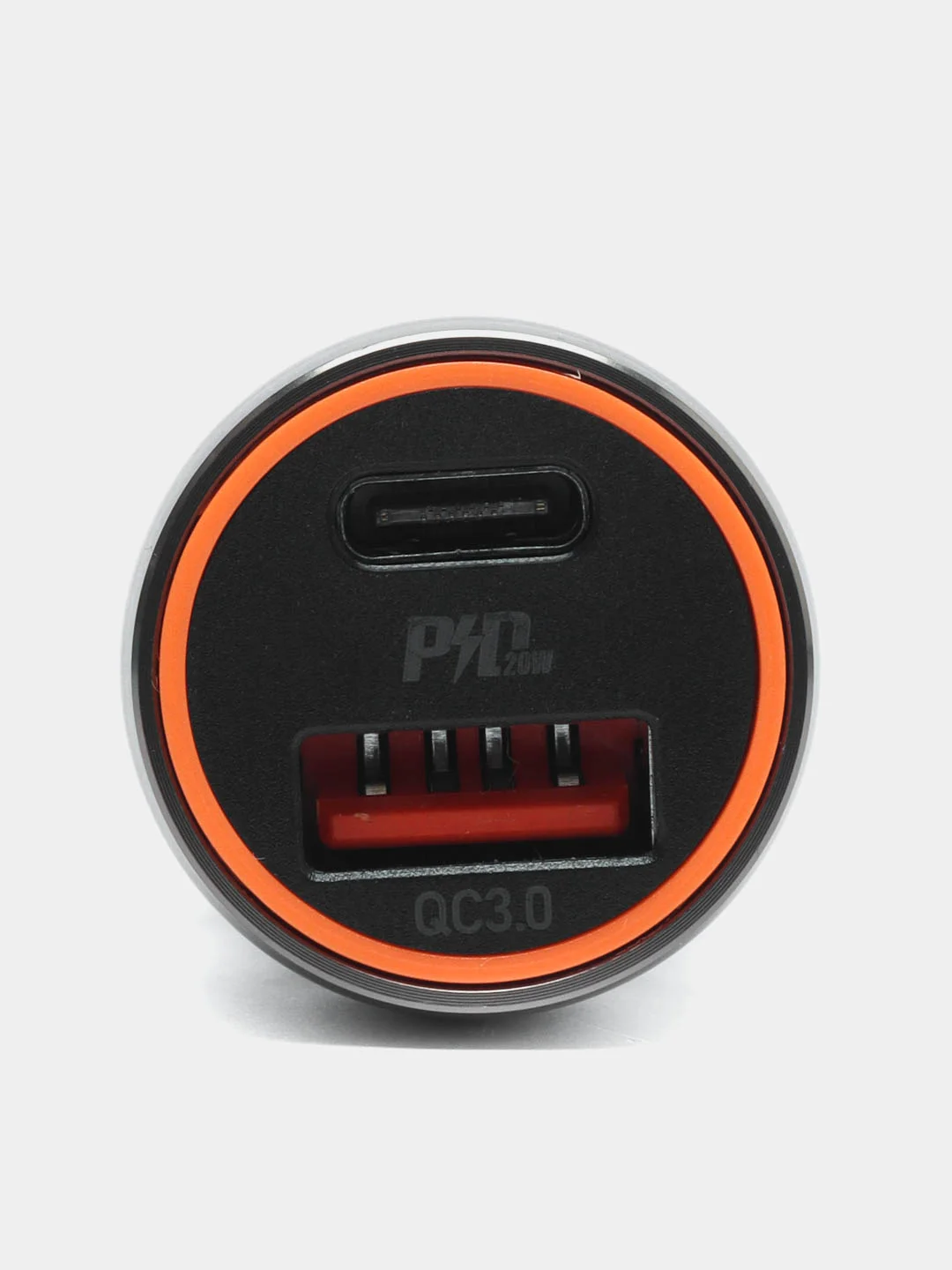 Серый металлик автомобильное зарядное устройство HOCO Z46A PD20W + QC3.0, быстрая зарядка