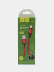 Кабель зарядный Hoco X89, 3A, плетеный, на Type-C, Micro-USB, Lightning