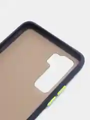 Индиго противоударный чехол с бортами Huawei Honor 30, 30s, Pro, P30, 9X