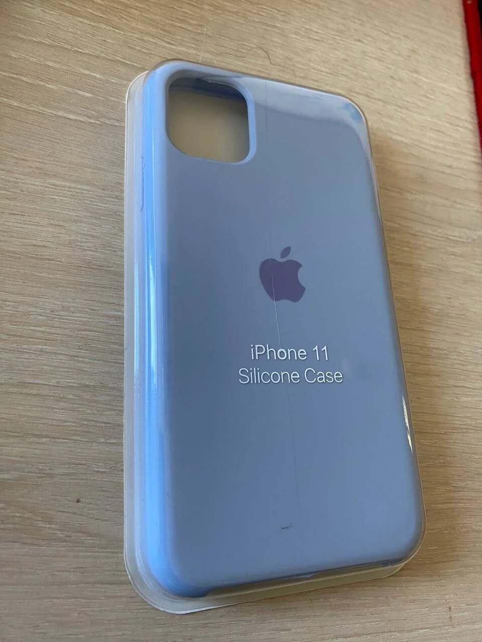 Серый чехол Silicone Case для iPhone 11, с открытым низом