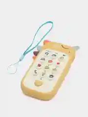 Кремовый детский развивающий телефон, музыкальный