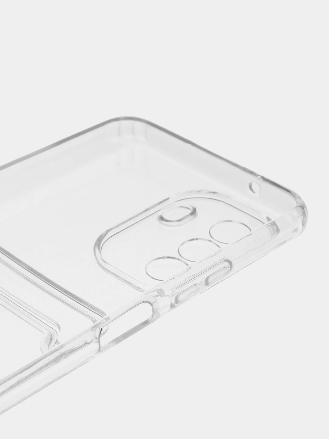 Прозрачный чехол кардхолдер для Huawei Nova Y70, прозрачный, защита камеры