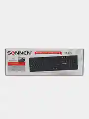 Клавиатура проводная Sonnen Kb-330,usb, 104 клавиши, классический дизайн, черная, 511277
