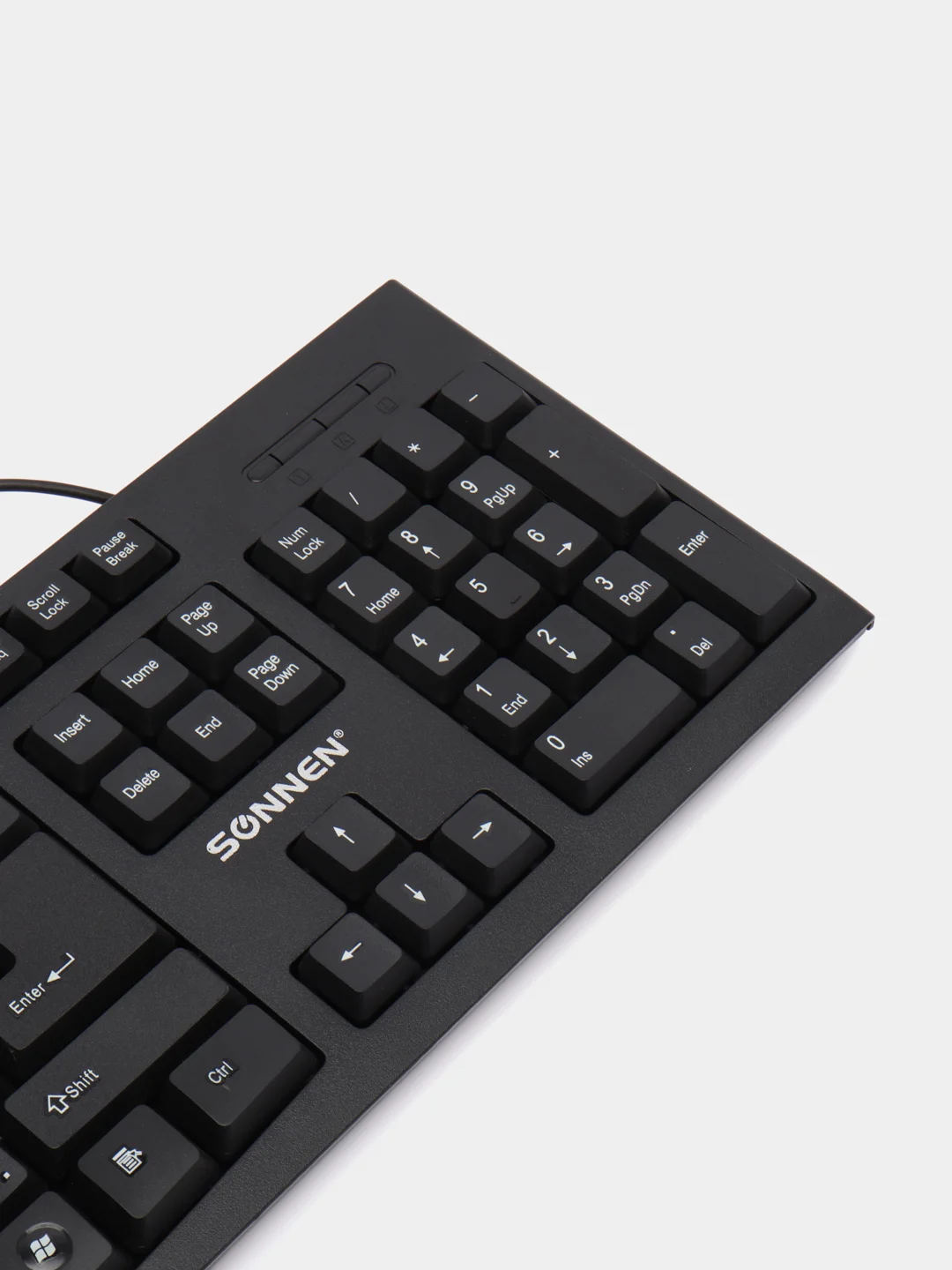 Клавиатура проводная Sonnen Kb-330,usb, 104 клавиши, классический дизайн, черная, 511277