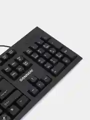 Клавиатура проводная Sonnen Kb-330,usb, 104 клавиши, классический дизайн, черная, 511277