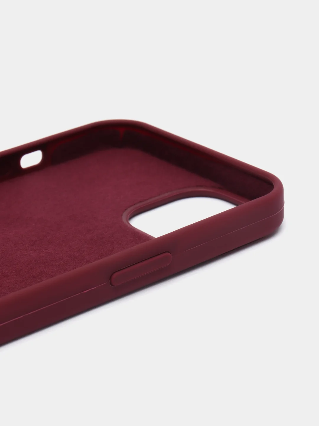 Тёмно-бордовый чехол Silicone Case для iPhone 13 / 13 Pro / 13 Pro Max с открытым низом