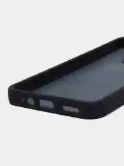 Черный чехол матовый для Infinix Hot 12 Play, пластиковый, полупрозрачный, с глянцевой рамкой