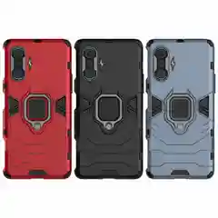 Чехол противоударный с кольцом-держателем на Xiaomi Poco F3 GT (Сяоми Поко Ф3 ГТ)