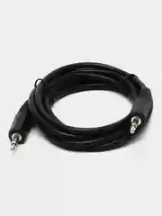 Кабель Jack 3.5 mm M-M, шнур 1,5 м, Sonnen, для передачи стерео-аудио, черный, 513119