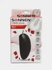 Мышь, мышка проводная компьютерная для компьютера Sonnen B61, Usb, оптическая, 513513