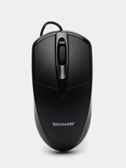 Мышь, мышка проводная компьютерная для компьютера Sonnen B61, Usb, оптическая, 513513