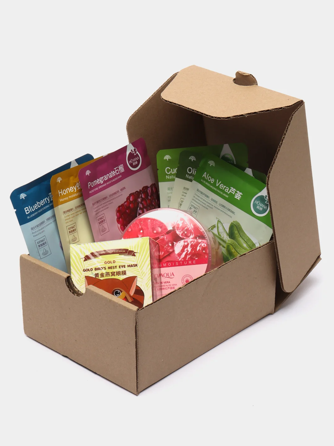 Зеленый подарочный набор уходовой косметики "Beauty Box"