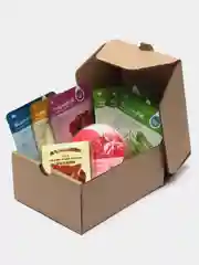 Зеленый подарочный набор уходовой косметики "Beauty Box"