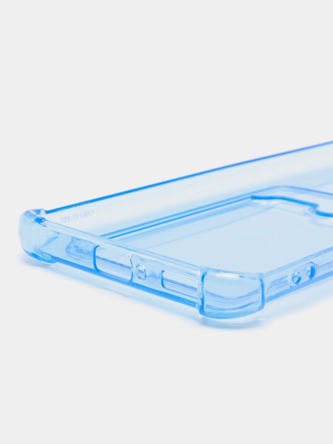 Голубой чехол для Xiaomi 13 Pro, Сяоми 13 Про прозрачный, с карманом для карты