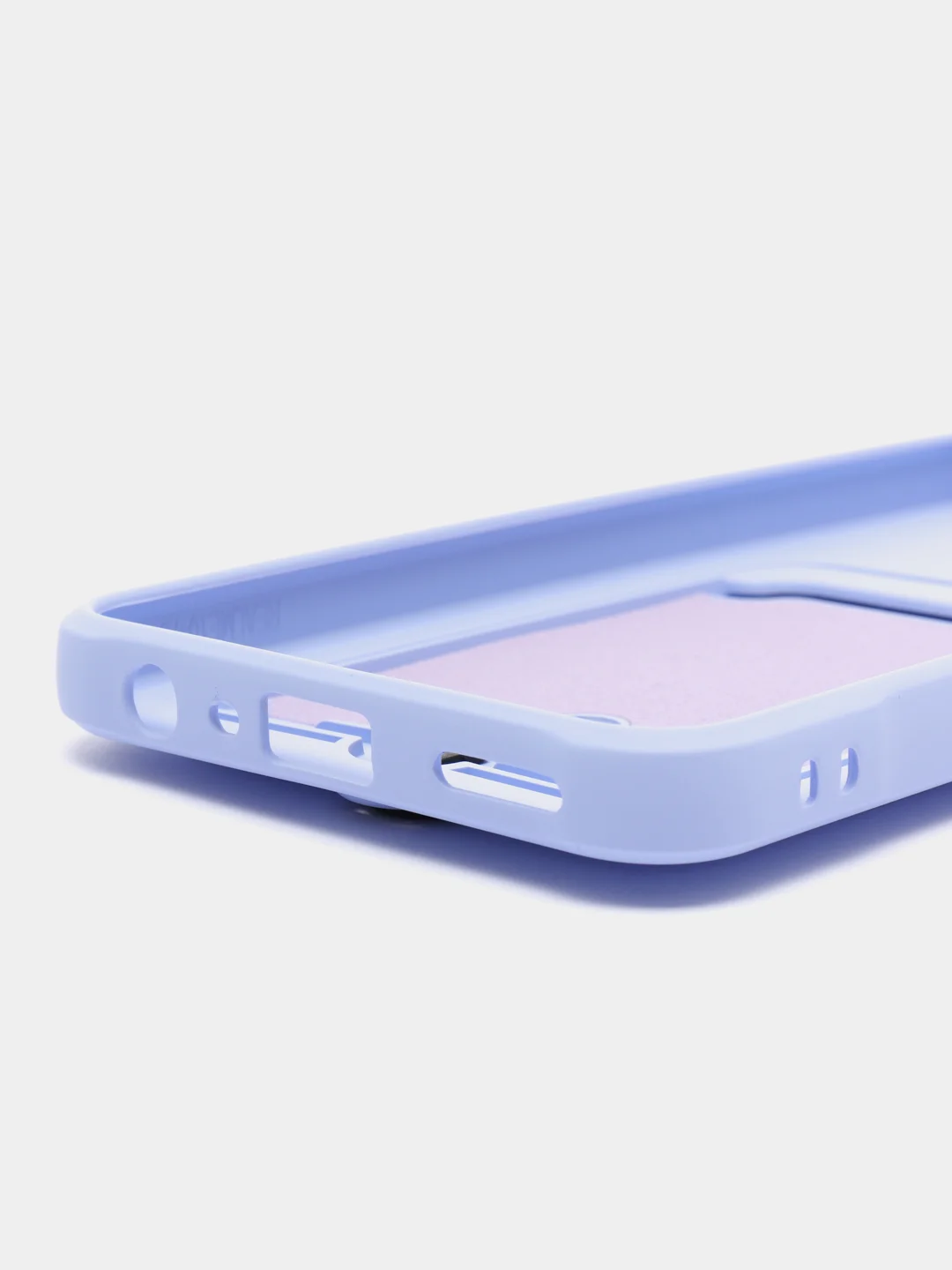 Лавандовый чехол для Realme 10, Реалми 10 силиконовый, с карманом для карты