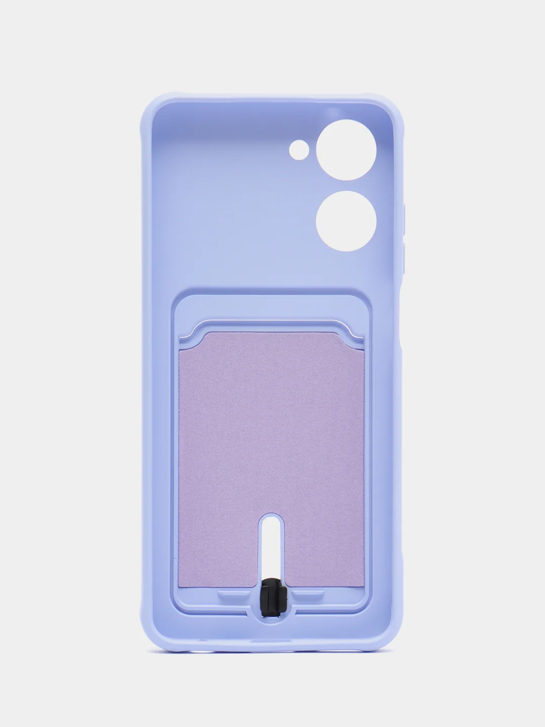 Лавандовый чехол для Realme 10, Реалми 10 силиконовый, с карманом для карты