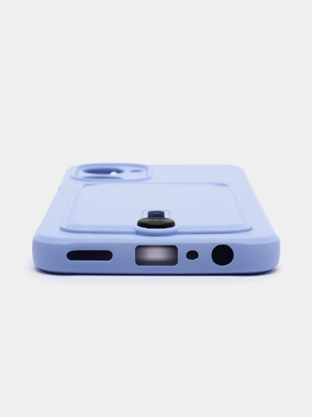 Лавандовый чехол для Realme 10, Реалми 10 силиконовый, с карманом для карты