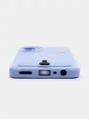 Лавандовый чехол для Realme 10, Реалми 10 силиконовый, с карманом для карты