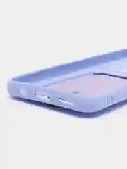 Лавандовый чехол для Huawei Honor X7a (Хуавей Хонор Х7а) силиконовый, с карманом для карты