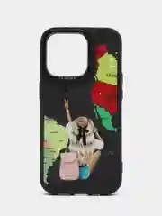 Карамельный чехол iPhone 14 Pro, 14 Pro Max плотный, с рисунком и мягким подкладом