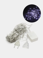 Светодиодная новогодняя гирлянда нить, 10м 100 LED лампочек и 8 режимов