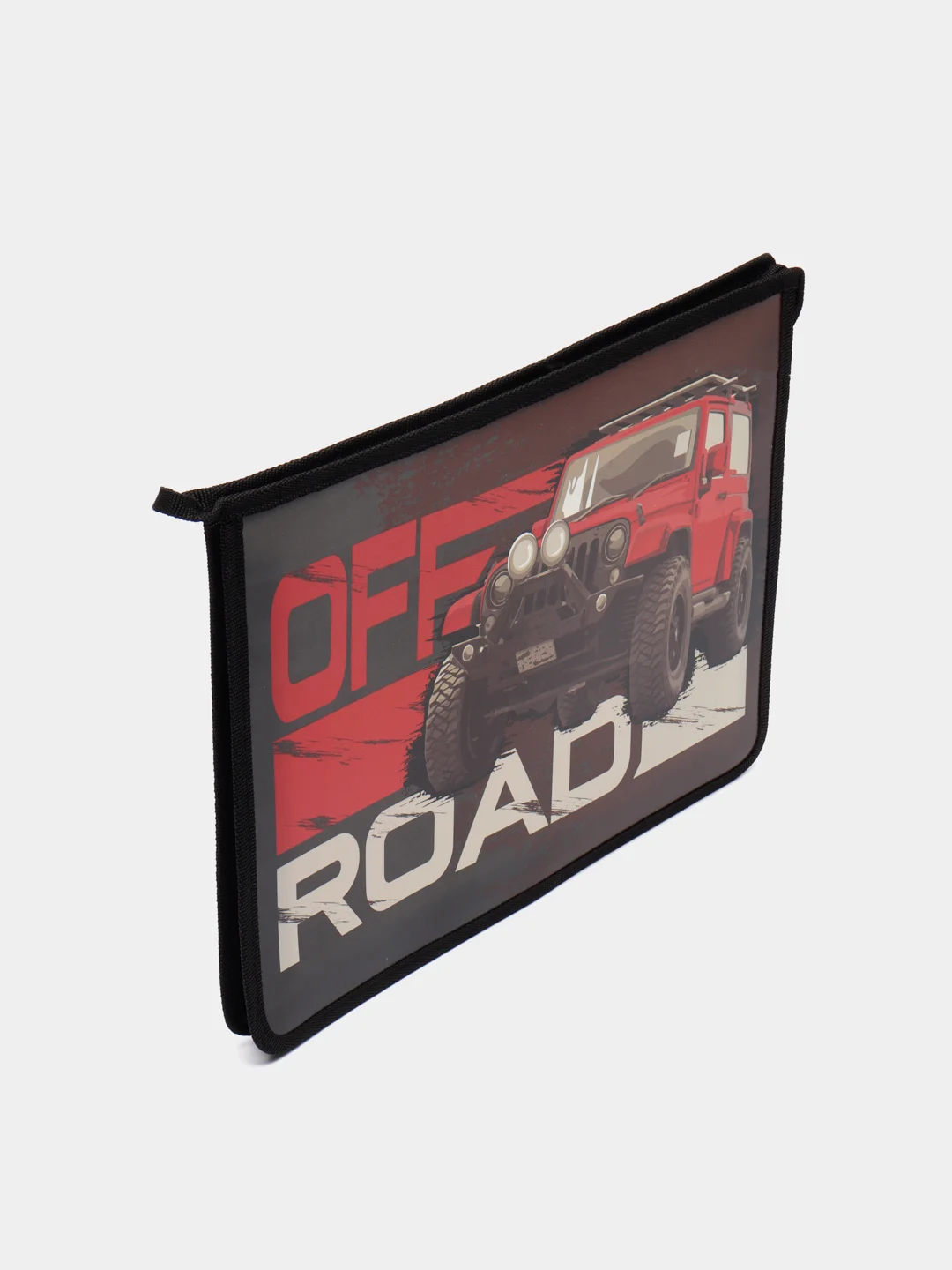 Папка для тетрадей, школы, труда Юнландия А4, 1 отделение, на молнии, Offroad, 271083