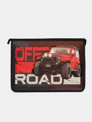 Папка для тетрадей, школы, труда Юнландия А4, 1 отделение, на молнии, Offroad, 271083