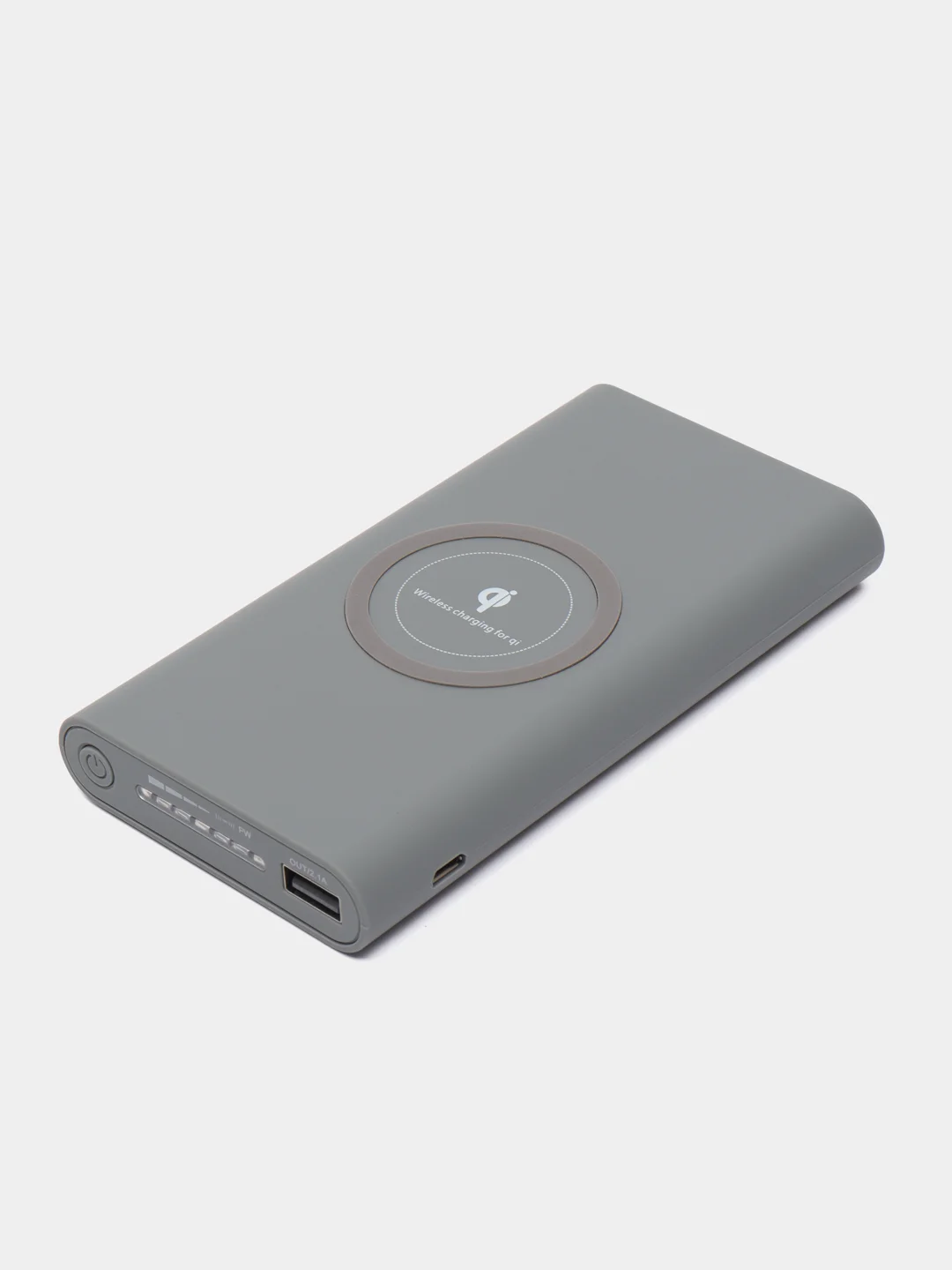 Серый беспроводной Power Bank 10000 мАч