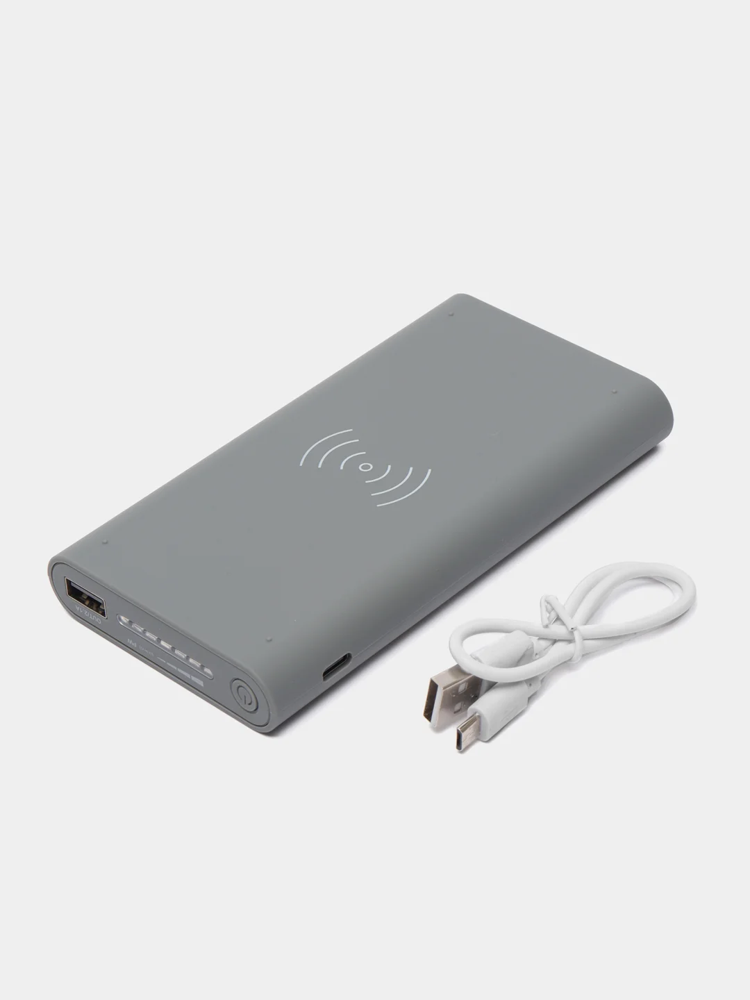 Серый беспроводной Power Bank 10000 мАч