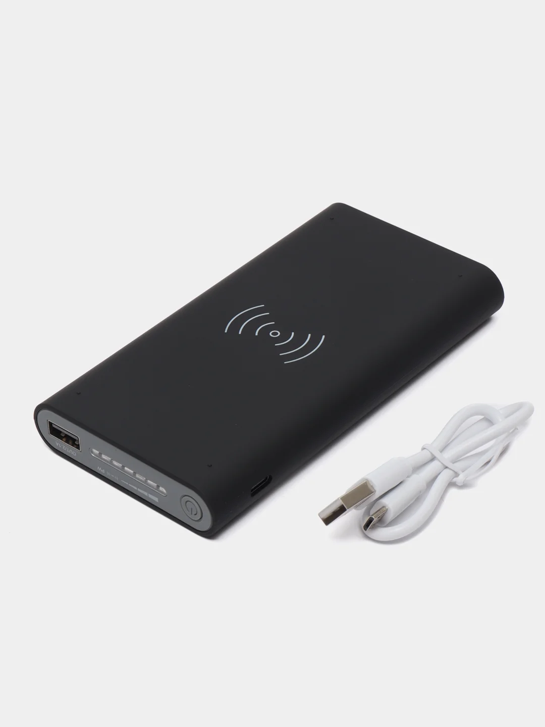 Черный беспроводной Power Bank 10000 мАч