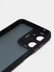Синий чехол матовый для Realme 10, Реалми 10, пластиковый, полупрозрачный, с глянцевой рамкой