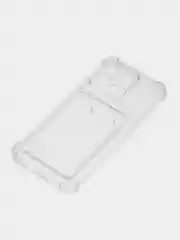 Прозрачный чехол для Xiaomi 13, Сяоми 13 прозрачный, с карманом для карты