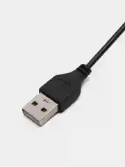 Черный вентилятор USB настольный в металлическом корпусе