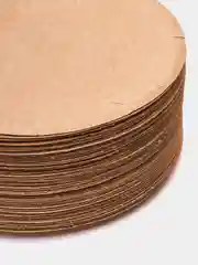 Тарелки одноразовые бумажные (картонная ) для праздника, на пикник 100 штук, Laima, 608087