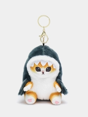 Плюшевая мягкая игрушка котёнок, кот в акуле, кот акула, брелок, мягкая игрушка, обнимашка