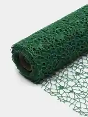 Зелёный хаки флористическая сетка Крошет