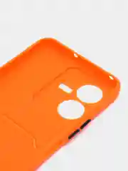 Лавандовый силиконовый чехол для Vivo Y22 / Y22S (Виво у22 / у22С), с карманом для карт